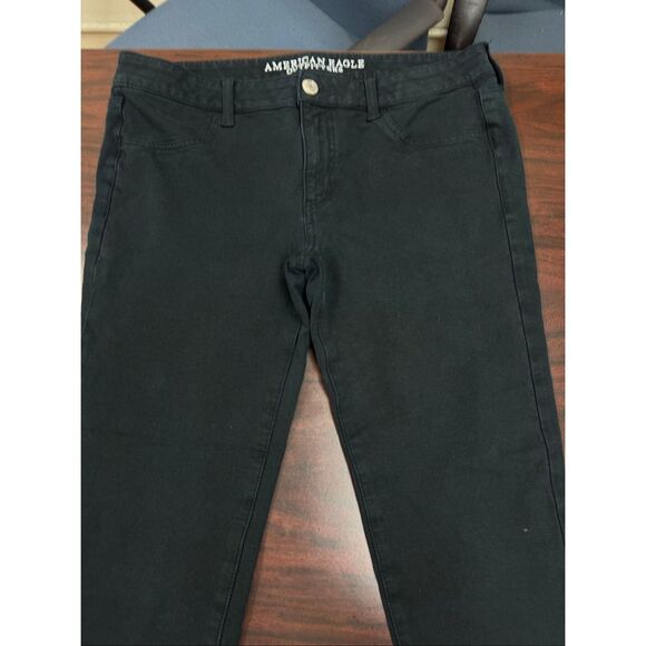 American Eagle Black Super Stretch AEO Knit Jegging Size 14 Short - Picture 2 of 10